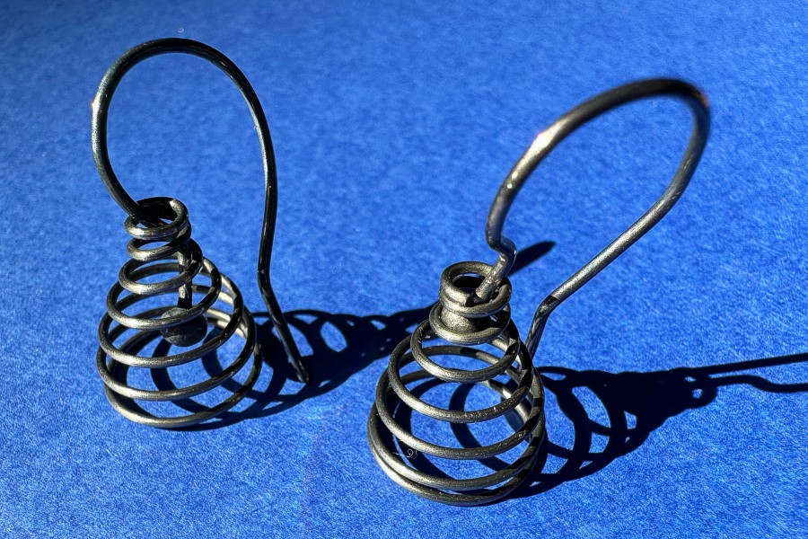 Ohrhänger Silber, Stahlfedern