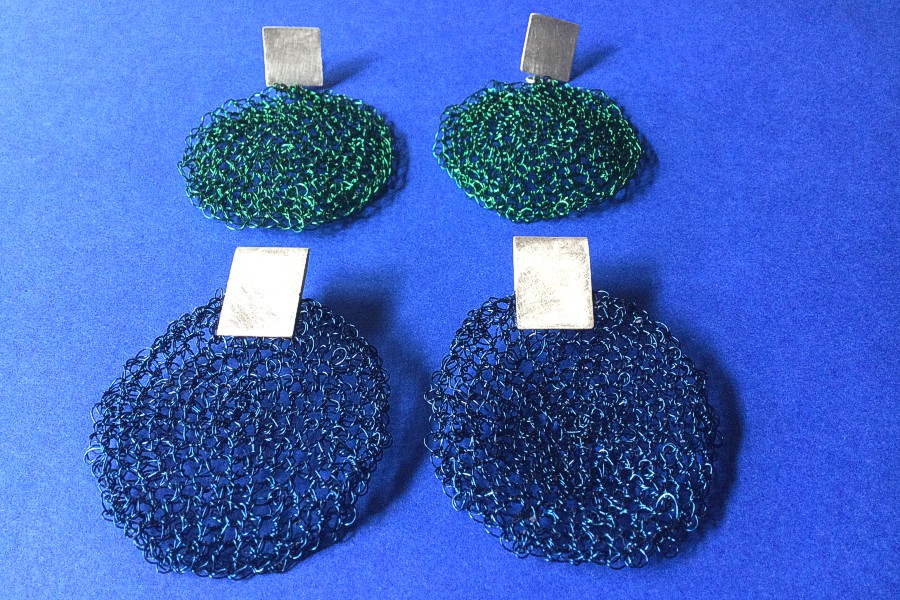 Ohrstecker Silber Draht